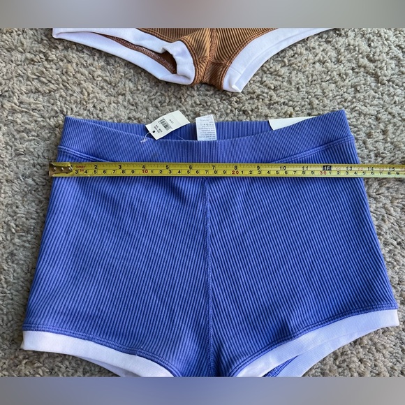 Brand New NWT Offline by Aerie Lot 3 Super Shortie Shorts Medium Purple Green - Picture 5 of 9